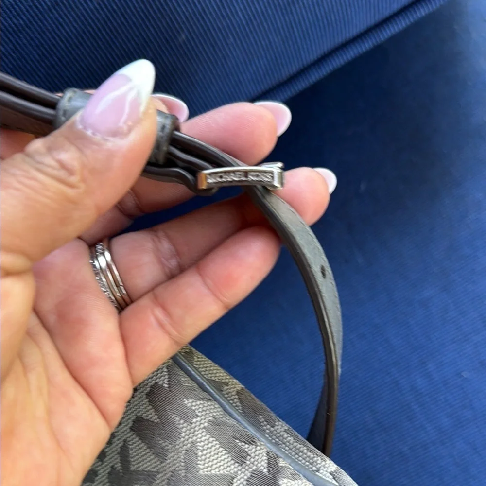 Michael Kors Brown and Black Crossbody Bag with Signature Style